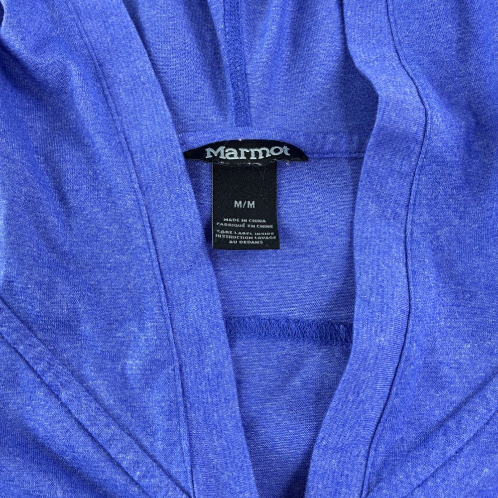 Marmot Womens M Henley Purple Hoodie Pullover Shirt Top Gorpcore Outdoors Active
